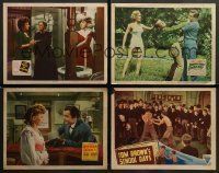3a217 LOT OF 32 LOBBY CARDS '40s great scenes from a variety of different movies!