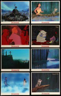 3a218 LOT OF 32 DISNEY LOBBY CARDS '60s-90s Pocahontas, Hunchback & other feature cartoons!