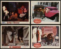3a223 LOT OF 16 DISNEY ANIMATION LOBBY CARDS '70s Lady and the Tramp, 101 Dalmatians & more!