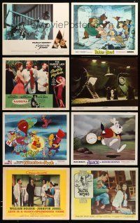 3a225 LOT OF 12 LOBBY CARDS '50s-80s great images from a variety of different movies!