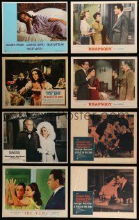 3a226 LOT OF 12 ELIZABETH TAYLOR LOBBY CARDS '50s-70s great scenes from some of her movies!