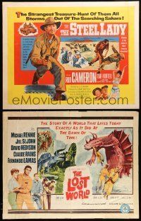 3a257 LOT OF 8 UNFOLDED AND FORMERLY FOLDED HALF-SHEETS '40s-50s a variety of movie images!