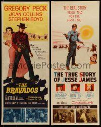3a267 LOT OF 8 MOSTLY UNFOLDED WESTERN INSERTS '50s great artwork & photos from cowboy movies!