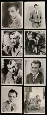 3a354 LOT OF 13 REPRO GARY COOPER 8X10 STILLS '80s great images of the legendary actor!