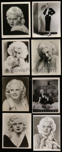 3a359 LOT OF 11 REPRO JEAN HARLOW 8X10 STILLS '80s great portraits of the legendary actress!