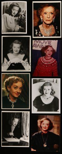 3a361 LOT OF 9 REPRO BETTE DAVIS 8X10 STILLS '80s great images of the legendary actress!