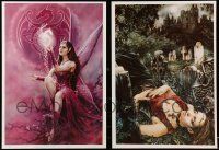 3a393 LOT OF 10 UNFOLDED SEXY WOMEN SPECIAL POSTERS '00s great fantasy artwork!