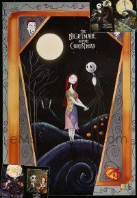 3a401 LOT OF 5 UNFOLDED NIGHTMARE BEFORE CHRISTMAS CHILEAN COMMERCIAL POSTERS '93 Tim Burton