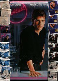 3a408 LOT OF 42 UNFOLDED SINGLE-SIDED ONE-SHEETS WITH 3 OF EACH '80s-90s great movie images!