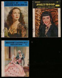 3a159 LOT OF 3 ENGLISH MOVIE MAGAZINES '40s-50s filled with movie images & information!