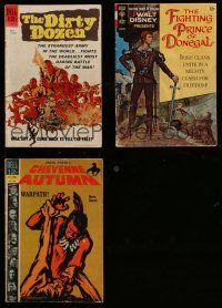 3a123 LOT OF 3 MOVIE TIE-IN COMIC BOOKS '60s Dirty Dozen, Cheyenne Autumn, Prince of Donegal!