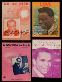 3a026 LOT OF 4 BLACK ENTERTAINER SHEET MUSIC '40s-60s Duke Ellington, Louis Armstrong & more!