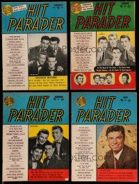 3a151 LOT OF 4 HIT PARADER SONG MAGAZINES '50s filled with many great song lyrics!