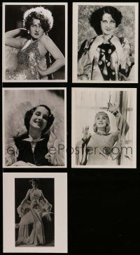 3a367 LOT OF 5 REPRO NORMA SHEARER 8X10 STILLS '80s wonderful portraits of the beautiful star!