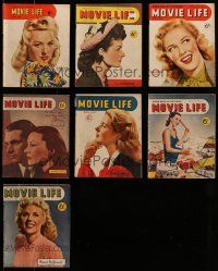 3a145 LOT OF 7 AUSTRALIAN MOVIE LIFE MAGAZINES '40s filled with movie images & information!