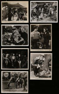 3a316 LOT OF 7 RE-RELEASE GREATEST SHOW ON EARTH 8X10 STILLS R60s-70s Cecil B. DeMille classic!