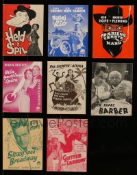 3a325 LOT OF 8 BOB HOPE DANISH PROGRAMS '40s-60s great different images from some of his movies!