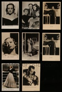 3a335 LOT OF 8 JOAN CRAWFORD EUROPEAN POSTCARDS '30s-50s great portraits & movie scenes!