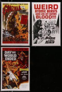 3a232 LOT OF 3 UNIVERSAL MASTERPRINTS '01 Godzilla, Day the World Ended & Horror of Party Beach!