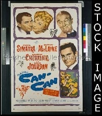 #7334 CAN-CAN 1sh 60 Sinatra, MacLaine