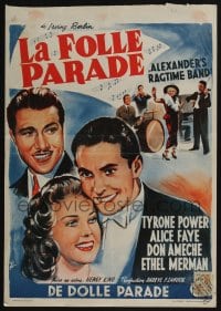 3b690 ALEXANDER'S RAGTIME BAND Belgian R50s Tyrone Power, Alice Faye, Ameche, Berlin