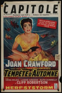 3b696 AUTUMN LEAVES Belgian '56 Cliff Robertson was young & eager and Joan Crawford was lonely!