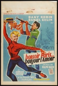 3b737 GOOD EVENING PARIS Belgian '56 Ralph Baum, Dany Robin, Adrian Hoven!
