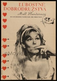 3b031 AMOROUS ADVENTURES OF MOLL FLANDERS Czech 11x16 '68 Kim Novak, different Bretislav Sebek art