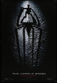 3b167 AMAZING SPIDER-MAN teaser Danish '12 shadowy image of Andrew Garfield climbing wall!
