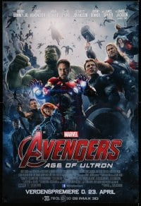 3b171 AVENGERS: AGE OF ULTRON advance Danish '15 Marvel Comics, Johansson, Downey Jr., top cast!