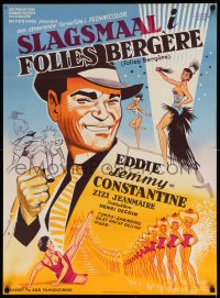 3b182 FOLIES-BERGERE Danish '57 Zizi Jeanmarie & Constantine w/sexy French showgirls!