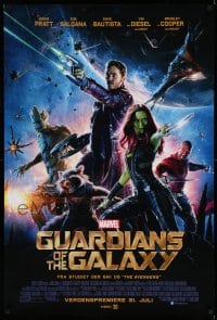 3b189 GUARDIANS OF THE GALAXY advance Danish '14 Zoe Saldana, Marvel Comics sci-fi!