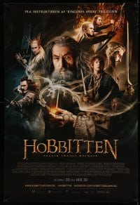 3b196 HOBBIT: THE DESOLATION OF SMAUG DS Danish '13 Peter Jackson directed, cool cast montage!