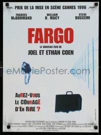 3b065 FARGO French 16x22 '96 a homespun murder story from the Coen Brothers!
