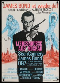 3b128 FROM RUSSIA WITH LOVE German R68 Sean Connery as secret agent James Bond 007 + sexy ladies!