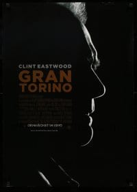 3b131 GRAN TORINO advance DS German '09 cool shadowy profile of Clint Eastwood!