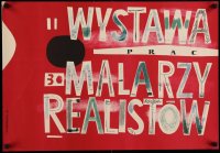 3b241 WYSTAWA PRAC 30 MALARZY REALISTOW exhibition Polish 18x27 '63 Polish exhibit, Dabkowska art!