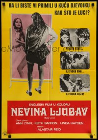 3b338 BABY LOVE Yugoslavian 19x27 '69 would you give a home to a girl like Luci, a BAD girl!