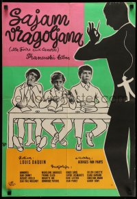 3b343 BLOCKHEAD FAIR Yugoslavian 19x28 '63 La Foire Aux Cancres, Louis Daquin's comedy, Armontel!