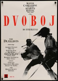 3b365 DUELLISTS Yugoslavian 20x28 '78 Ridley Scott, Keith Carradine, Harvey Keitel, swords!
