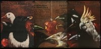 3b292 DZIEWCZETA Z NOWOLIPEK/RAJSKA JABLON set of 3 Polish 27x38 '86 Pagowski panoramic bird art!