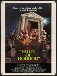 3c442 VAULT OF HORROR 30x40 '73 Tales from Crypt sequel, cool art of death's waiting room!