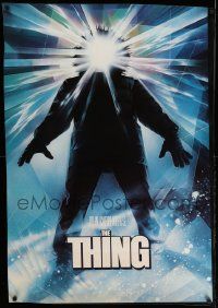 3c251 THING 30x43 '82 John Carpenter classic sci-fi horror, great Drew Struzan art!