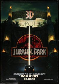 3c309 JURASSIC PARK IMAX DS bus stop R13 Steven Spielberg, Attenborough re-creates dinosaurs!