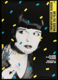 3c020 CINEMATHEQUE SUISSE 36x51 Swiss poster '81 c/u of Louise Brooks from Pandora's Box!