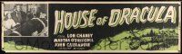 3c269 HOUSE OF DRACULA paper banner R50 Chaney, Stevens, Frankenstein Glenn Strange, different!