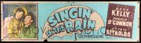 3c287 SINGIN' IN THE RAIN paper banner '52 Gene Kelly, Debbie Reynolds & Donald O'Connor classic!