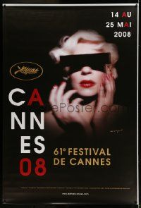 3c056 CANNES FILM FESTIVAL 2008 DS 47x69 French film festival poster '08 Collier & David Lynch!