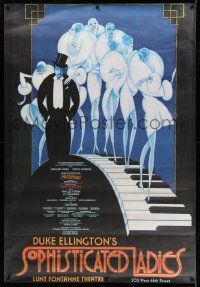 3c066 SOPHISTICATED LADIES 41x60 stage poster '81 based on the music of Duke Ellington, cool TW art!