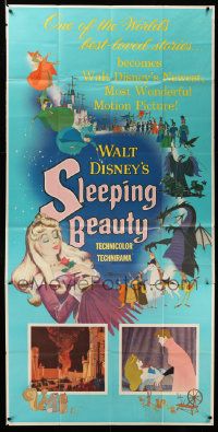 3d040 SLEEPING BEAUTY 3sh '59 Walt Disney cartoon fairy tale fantasy classic, rare first release!